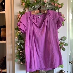 Old Navy M flutter sleeve top